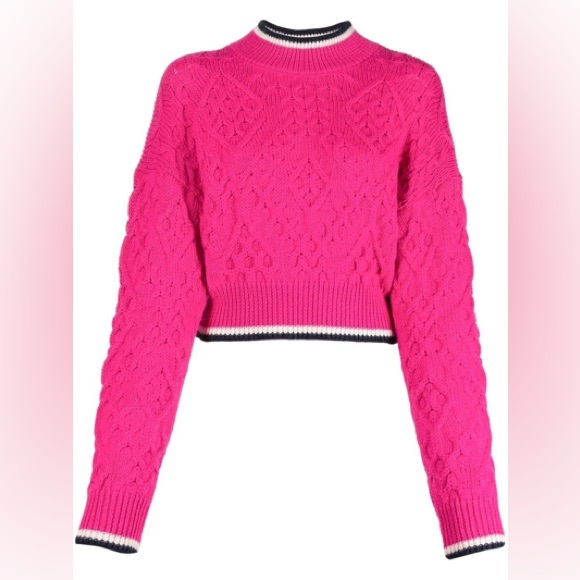 Mother the mock jumper crop in bright someday - Picture 1 of 3